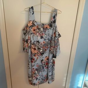 NWT Just Taylor Plus Size Cold Shoulder Floral Dress size 18W